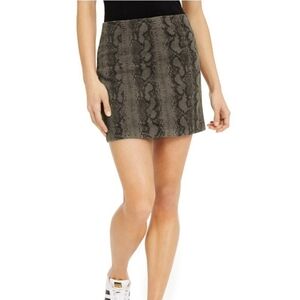 Tinseltown Snakeskin Mini Skirt